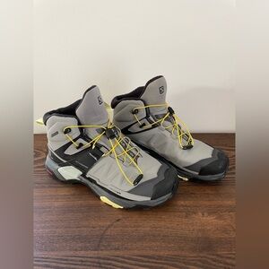 Salomon X Ultra 04W Winter Hiking Ankle Boots Gray Women’s Size 8 Thinsulate